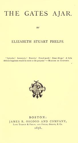 Cover of The gates ajar