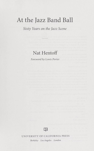 Cover of At the Jazz Band Ball