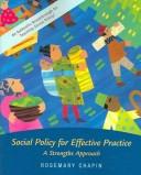 Cover of Social Policy for Effective Practice
