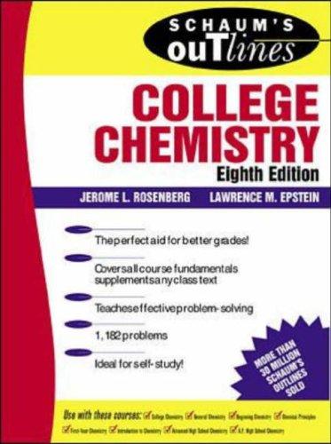 Cover of Schaum's outline of theory and problems of college chemistry