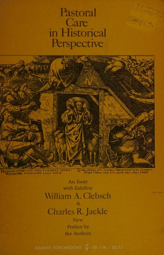 Cover of Pastoral care in historical perspective