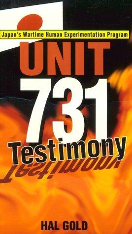 Cover of Unit 731 Testimony
