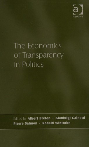 Cover of The economics of transparency in politics