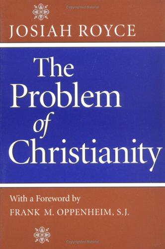 Cover of The problem of Christianity