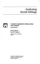 Cover of Analyzing social settings