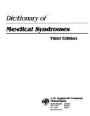 Cover of Dictionary of medical syndromes
