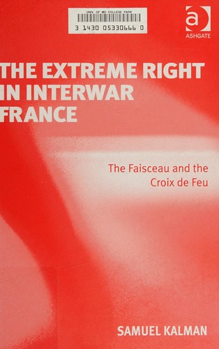 Cover of The extreme right in interwar France