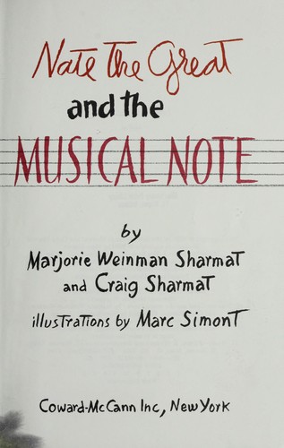 Cover of Nate Great Music (Break-of-Day Book)