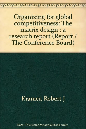 Cover of Organizing for global competitiveness