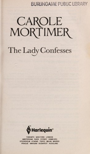 Cover of The Lady Confesses