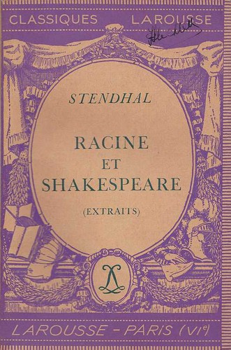 Cover of Racine et Shakespeare (1818-1825)