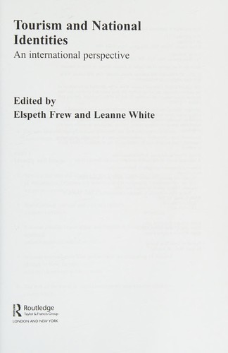 Cover of Tourism and national identities