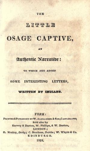Cover of The little Osage captive
