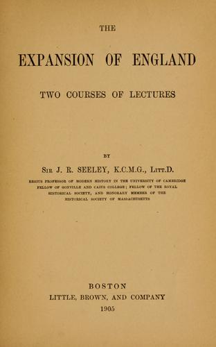 Cover of The expansion of England