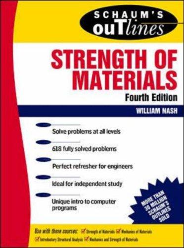 Cover of Schaum's outline of theory and problems of strength of materials
