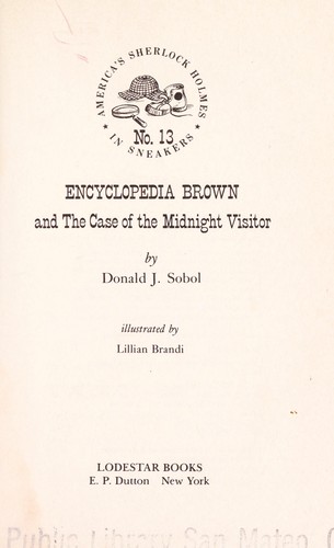 Cover of Encyclopedia Brown and the Case of the Midnight Visitor