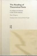 Cover of Reading of Theoretical Texts