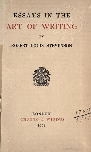 Cover of Essays in the art of writing