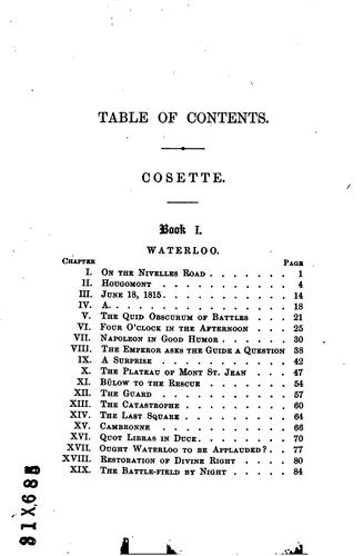 Cover of Cosette