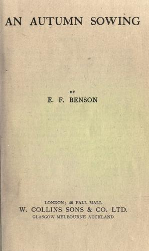 Cover of Autumn Sowing