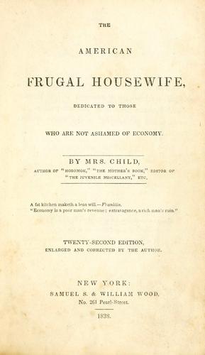 Cover of Frugal housewife