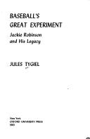 Cover of Baseball's great experiment