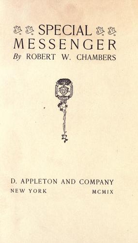 Cover of Special messenger