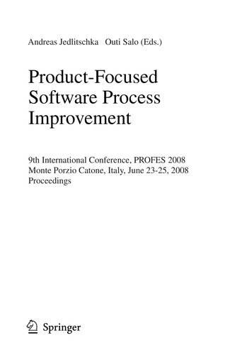Cover of Product-Focused Software Process Improvement