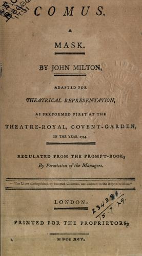 Cover of Comus