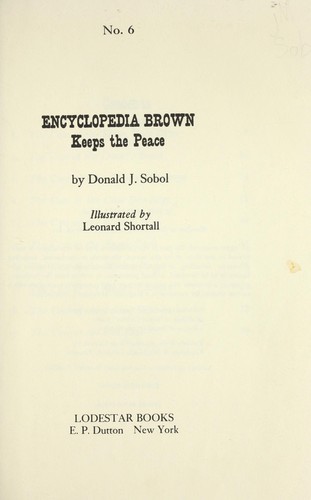 Cover of Encyclopedia Brown Keeps the Peace