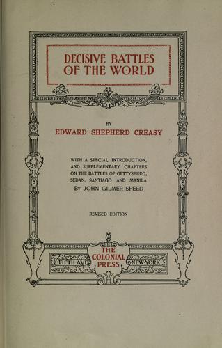 Cover of The fifteen decisive battles of the world