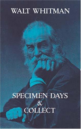 Cover of Specimen days
