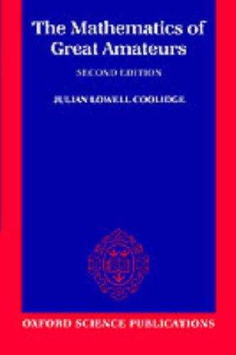 Cover of The mathematics of great amateurs