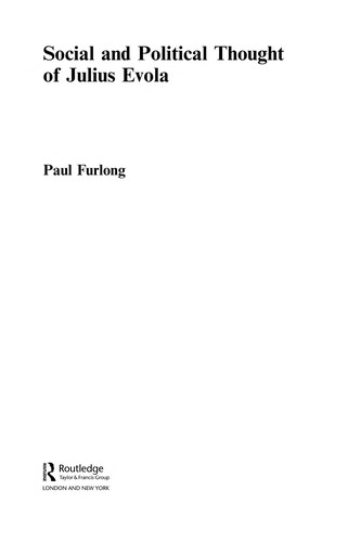 Cover of Social and political thought of Julius Evola