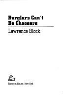 Cover of Burglars can't be choosers