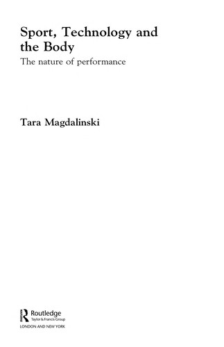 Cover of Sport, technology and the body