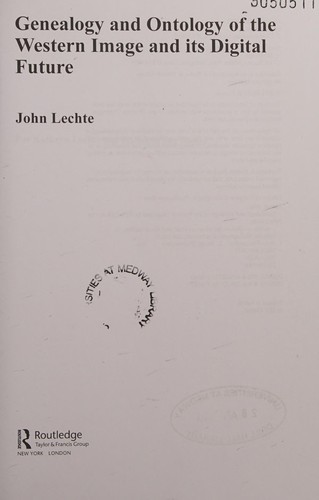Cover of Genealogy and ontology of the Western image and its digital future