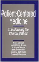 Cover of Patient-centered medicine