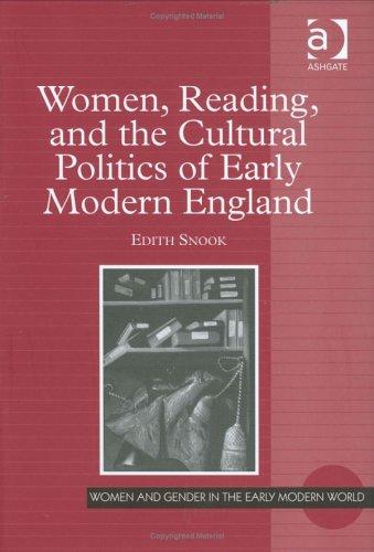 Cover of Women, reading, and the cultural politics of early modern England