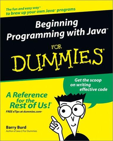 Cover of Beginning programming with Java for dummies