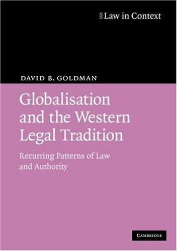 Cover of Globalisation and the Western legal tradition