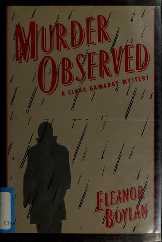 Cover of Murder observed