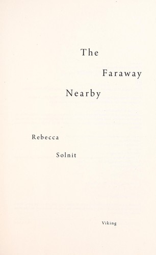 Cover of The faraway nearby