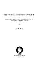 Cover of The Political Economy of Sentiment