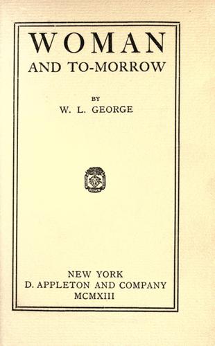 Cover of Woman and to-morrow