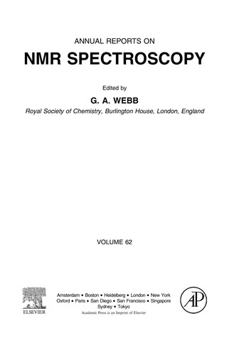 Cover of Annual reports on NMR spectroscopy