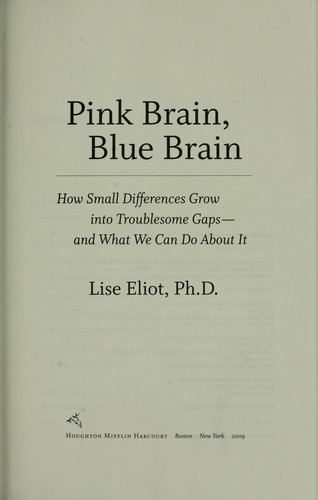 Cover of Pink brain, blue brain