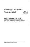 Cover of Studying a study and testing a test
