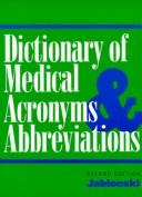Cover of Dictionary of medical acronyms & abbreviations