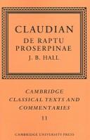 Cover of De raptu Proserpinae